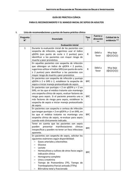 recomendaciones y flujogramas sepsis