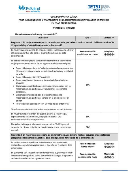 GPC EM Recomendaciones y flujogramas