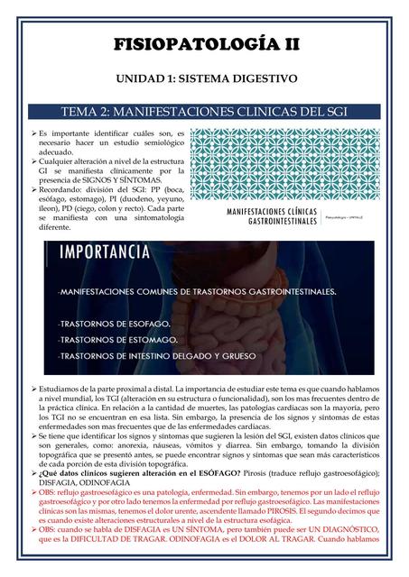 TEMA 2 MANIFESTACIONES CLINICAS DEL SGI