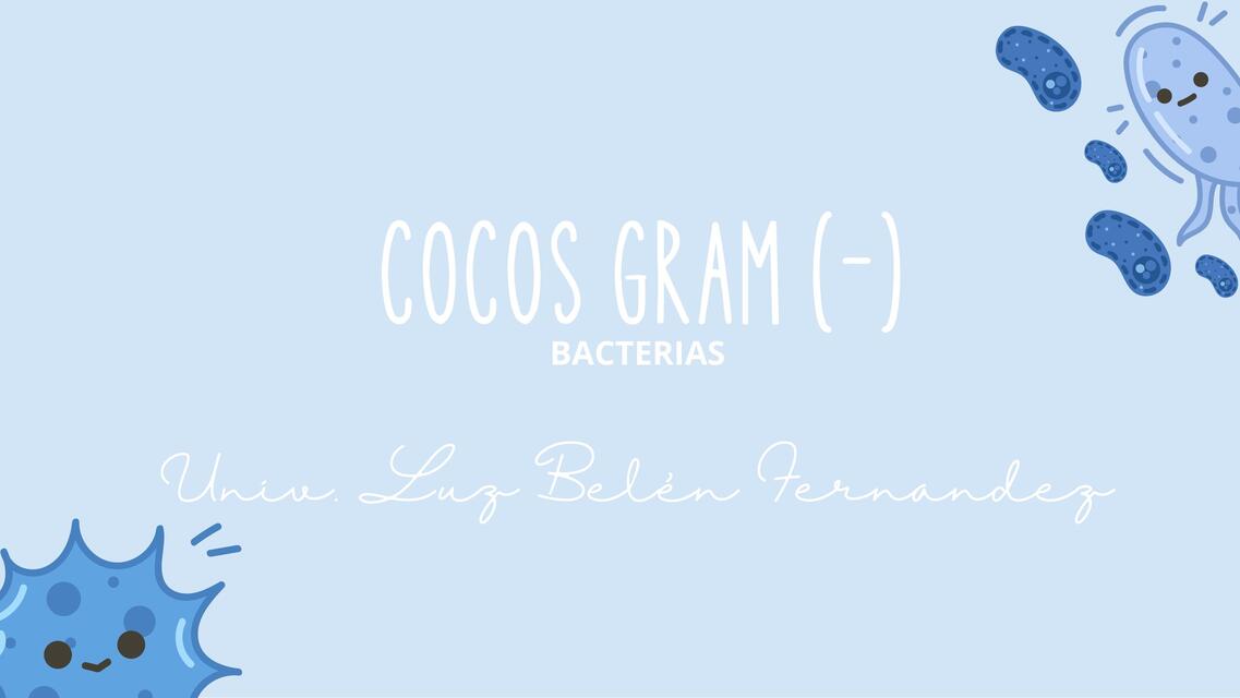 Microbiología COCOS G BEL