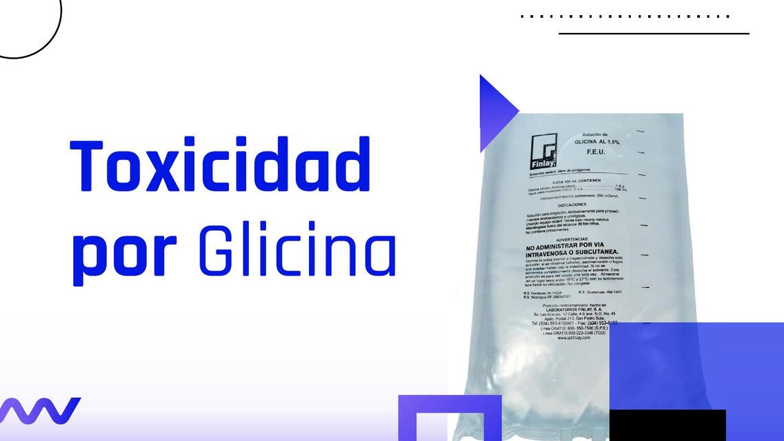 Toxicidad por Glicina