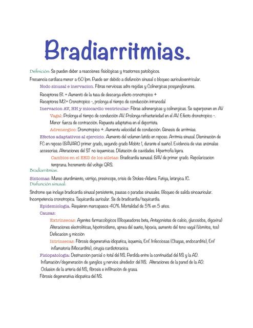 Bradiarritmias