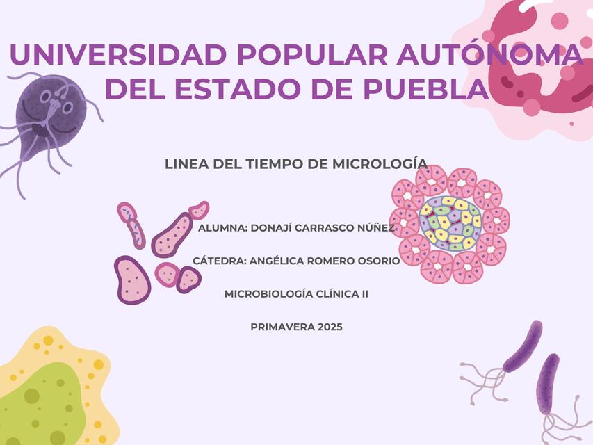 línea del tiempo microbiología