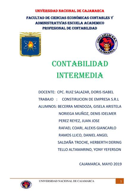 CONSTITUCION DE UNA EMPRESA: SRL