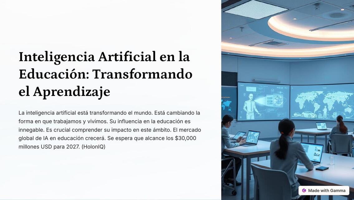 Inteligencia Artificial en la Educacion