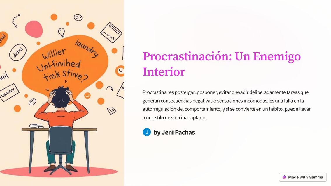 Procrastinación: Un Enemigo Interior