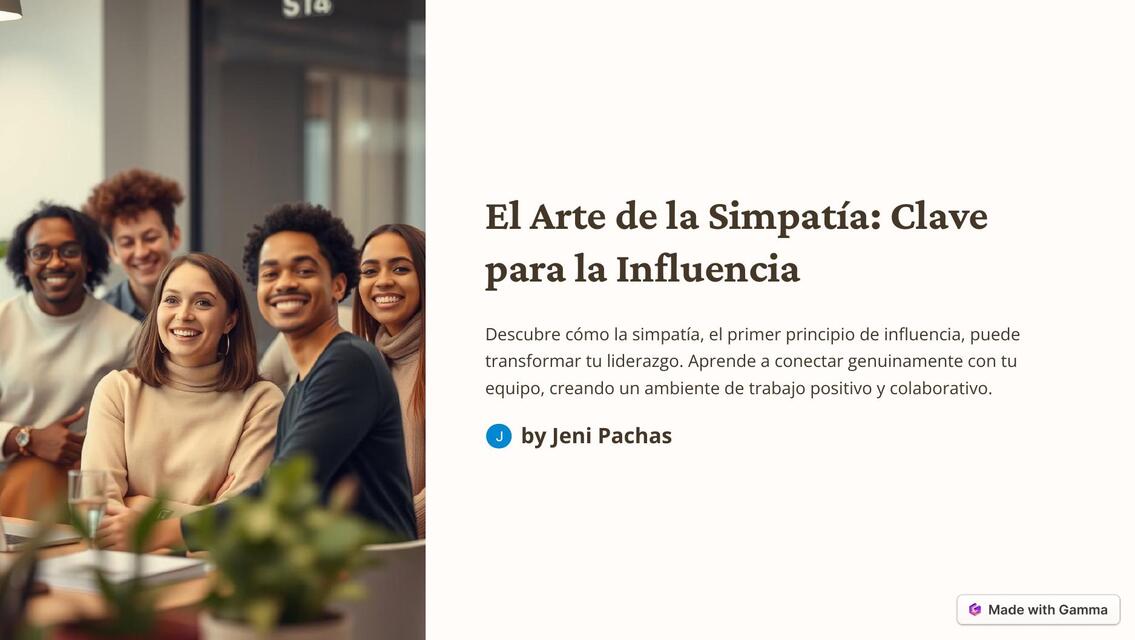 El Arte de la Simpatia Clave para la Influencia