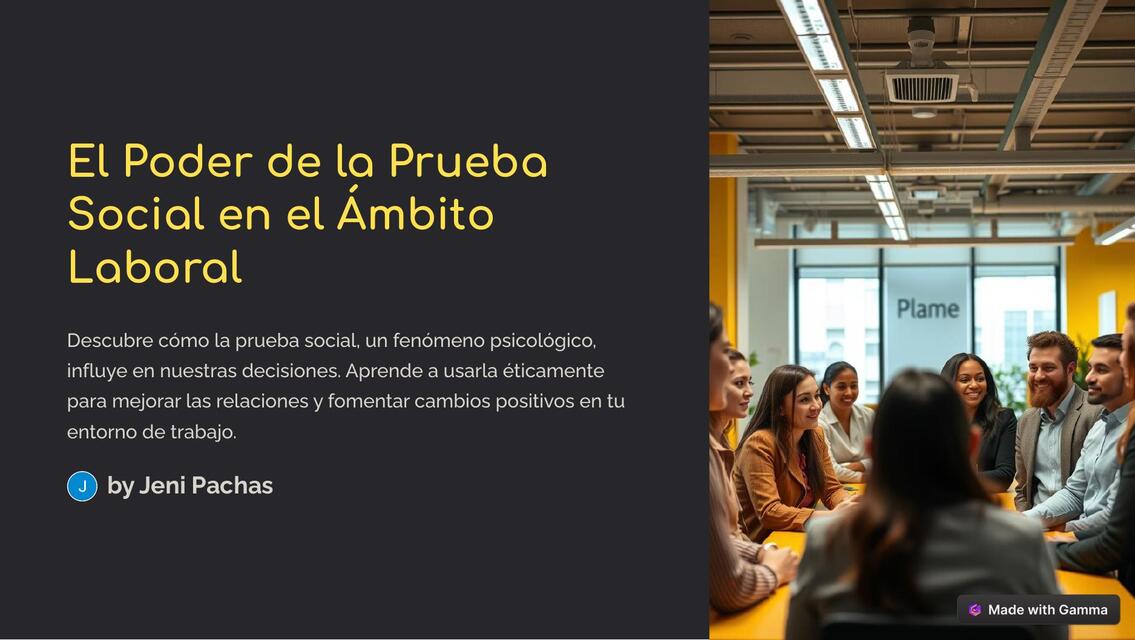 El Poder de la Prueba Social en el Ambito Laboral