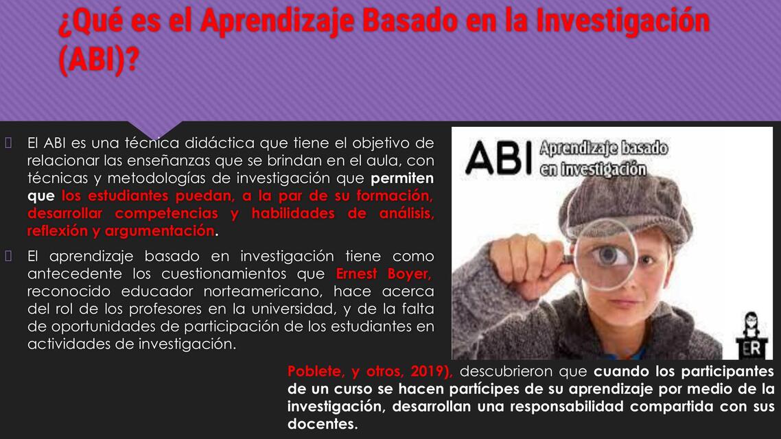 Qué es el Aprendizaje Basado en la Investigación (ABI)