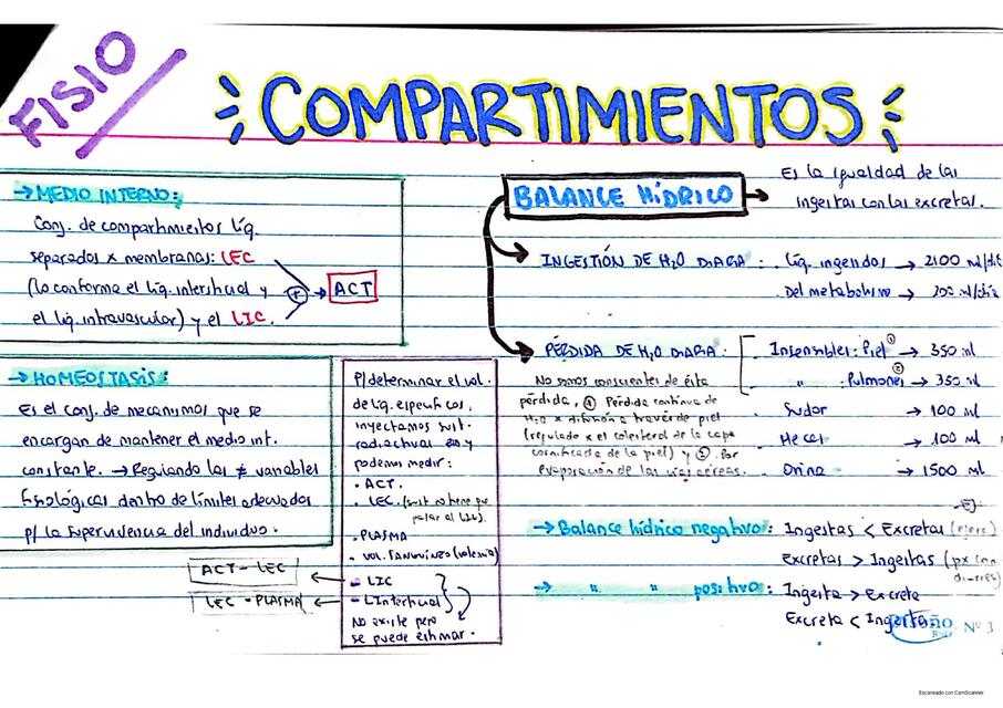 Ficha de Fisiología de compartimientos (SHM)