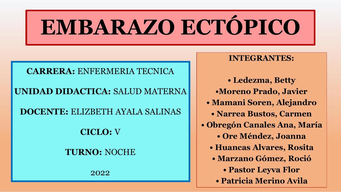 Embarazo ectópico