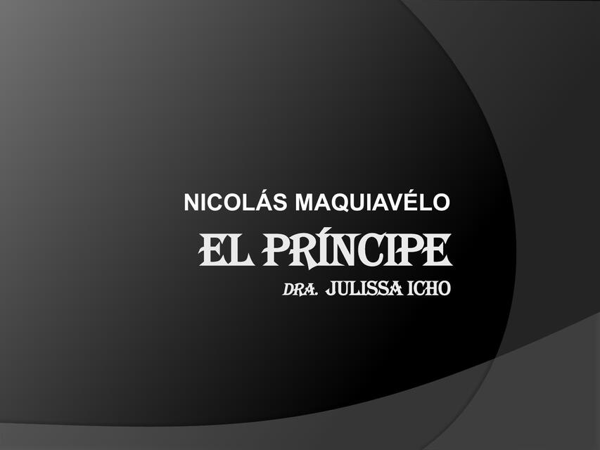 EL PRÍNCIPE