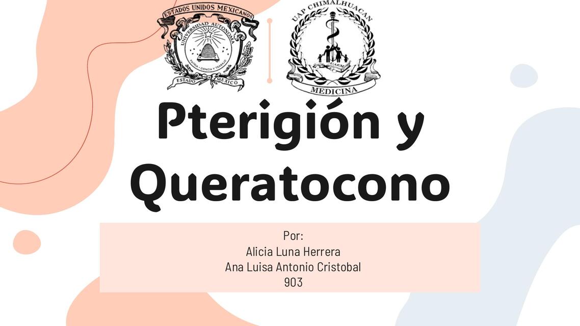 Pterigión y Queratocono