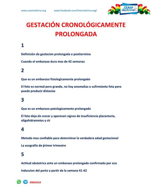 GESTACIÓN CRONOLÓGICAMENTE PROLONGADA