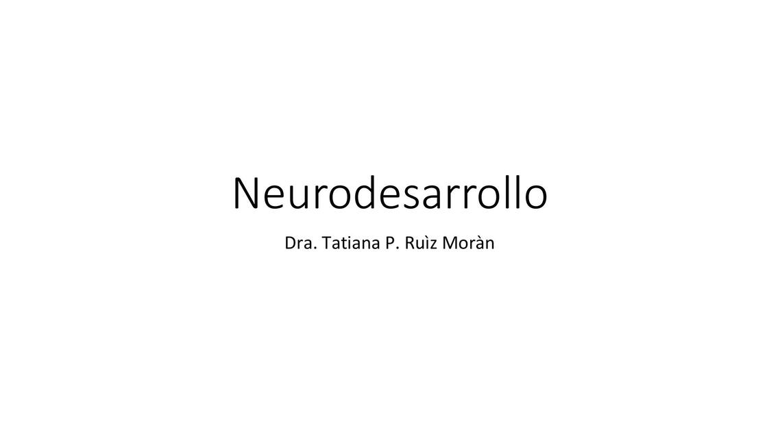 Neurodesarrollo