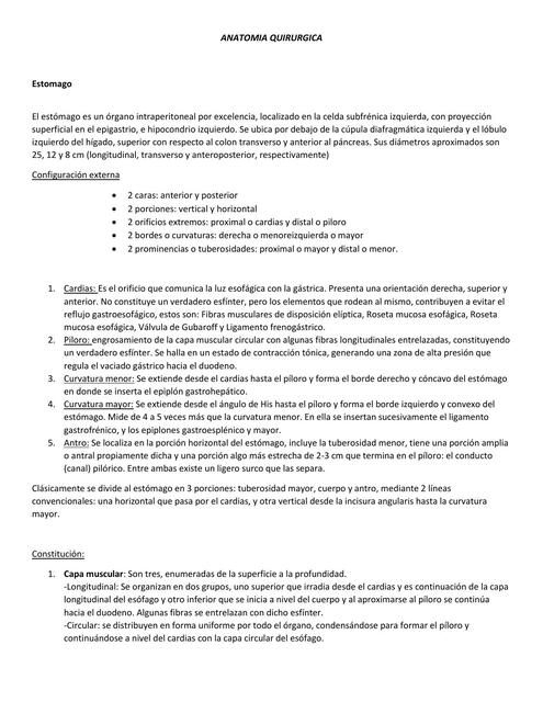 ANATOMIA QUIRURGICA ESTOMAGO1