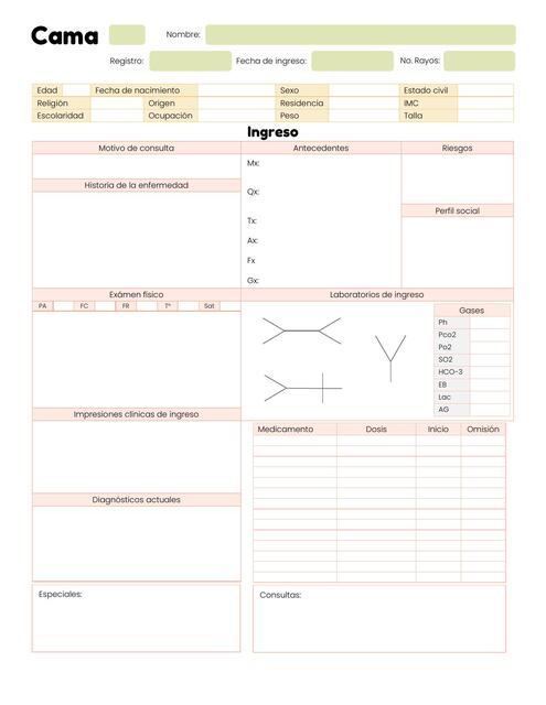 Historia Clínica - Formato HC