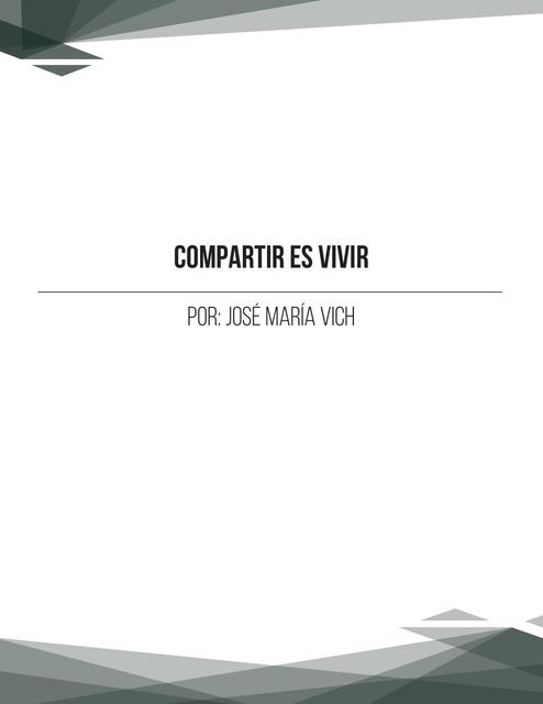 Compartir es vivir