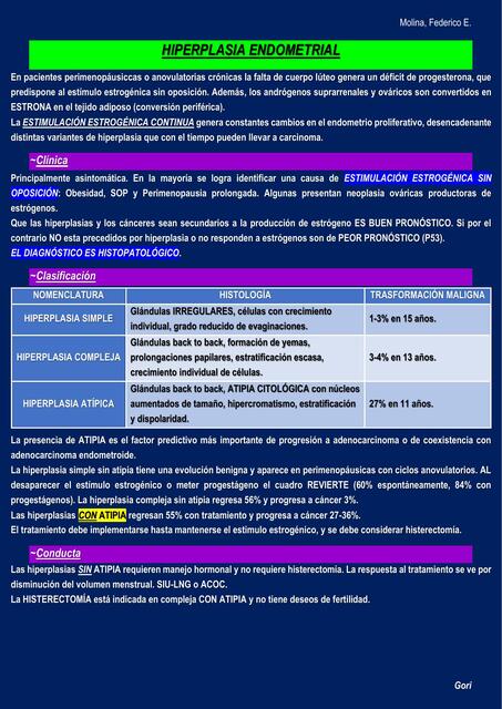 HIPERPLASIA ENDOMETRIAL