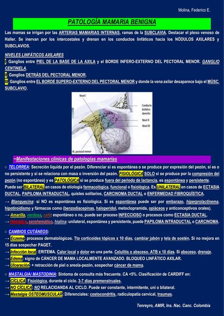 PATOLOGÍA MAMARIA BENIGNA