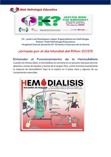 Jornada por el dia Mundial del Riñon