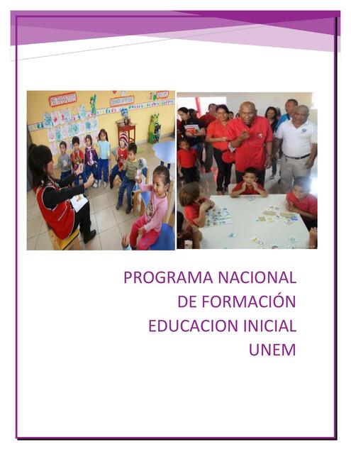 PNF EDUCACION INICIAL