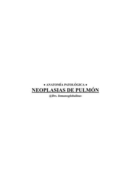 NEOPLASIA PULMÓN