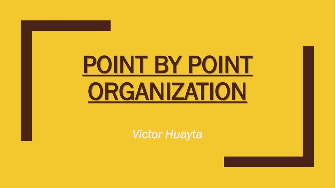 point-organization