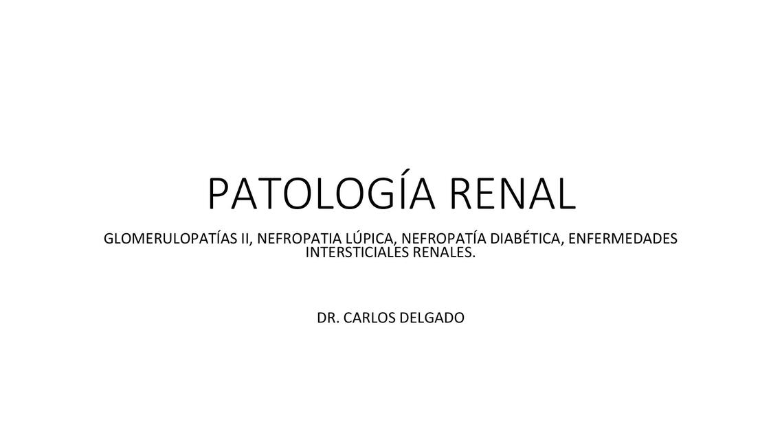 11 Glomerulopatías II