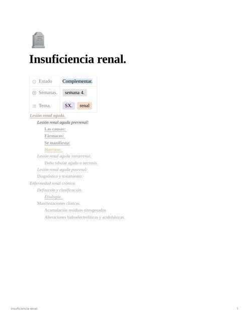 Insuficiencia renal