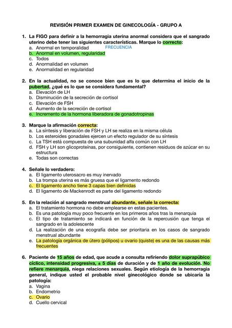 2 Primer Examen de ginecología