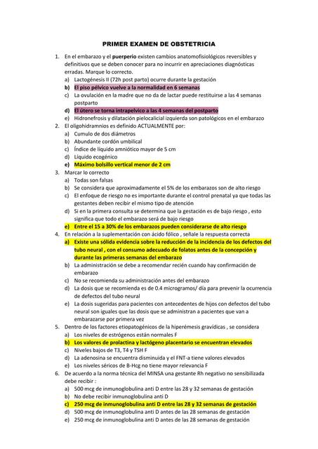 6 Primer examen de obstetricia