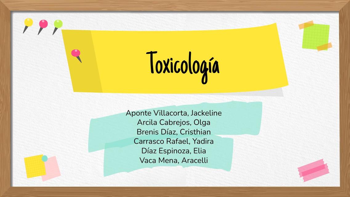 Toxicología