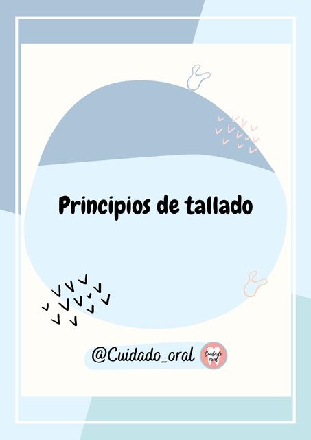 Principios de tallado