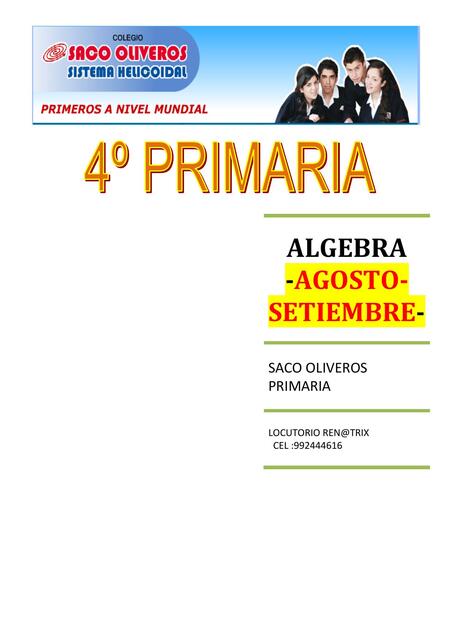 ALGEBRA agosto set4