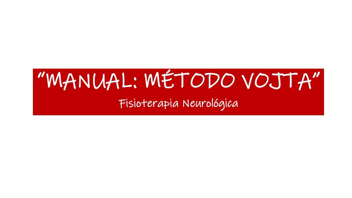 Manual Método Vojta