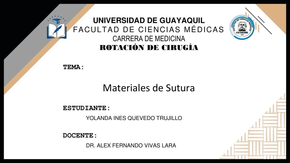 Materiales de Sutura