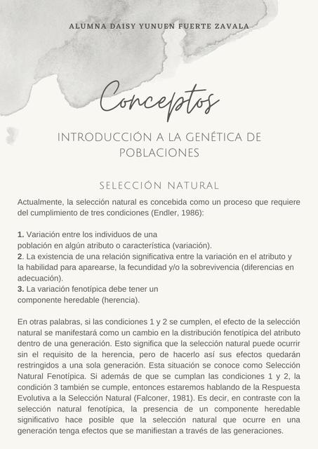 Introducción a la genética de poblaciones