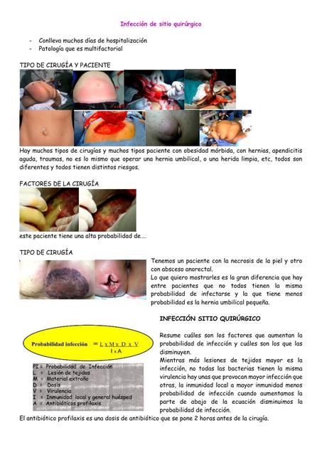 Infección de Sitio Quirúrgico