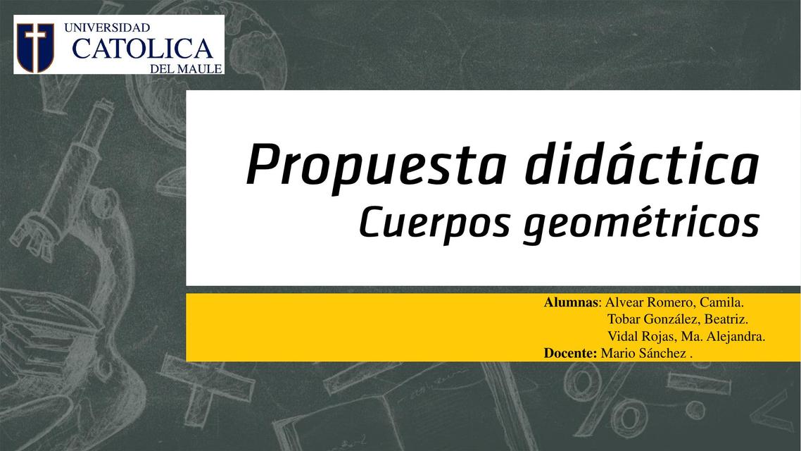 Propuesta didáctica geometría