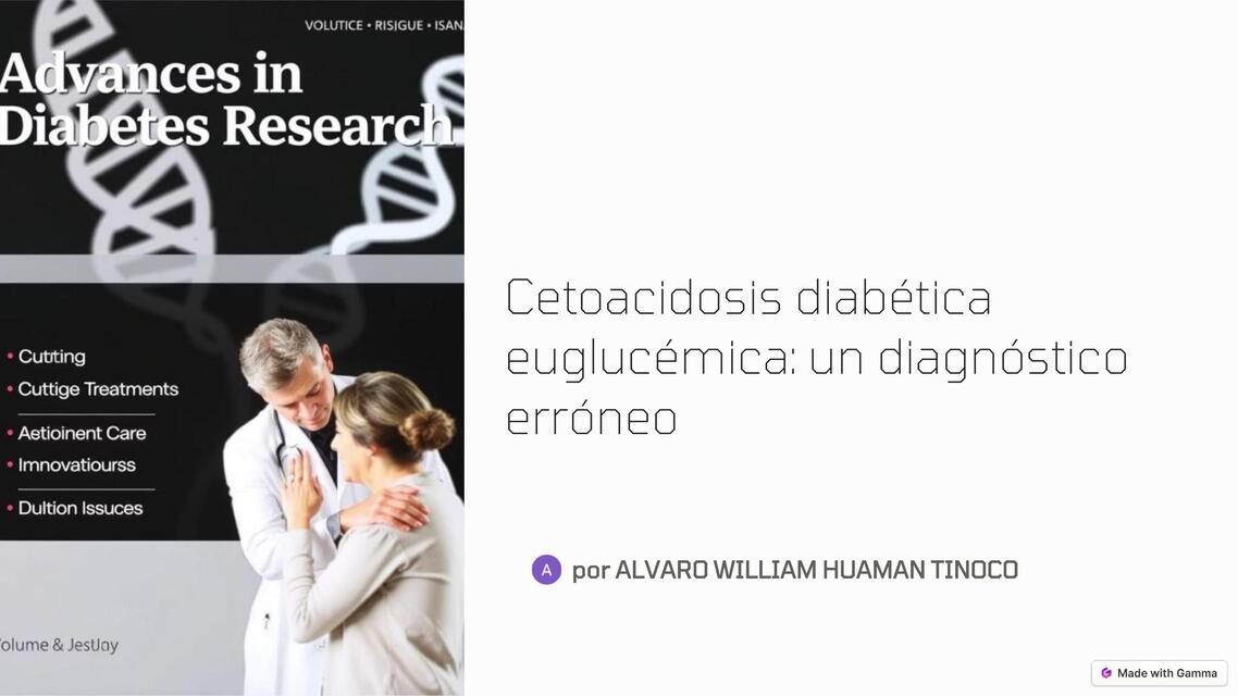 Avances en el Tratamiento de la Diabetes Un Vistaz | ALVARO WILLIAM ...