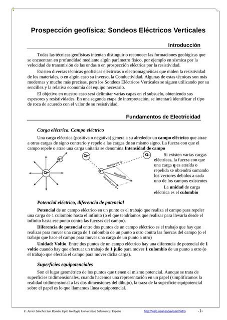 Sondeos Eléctricos Verticales