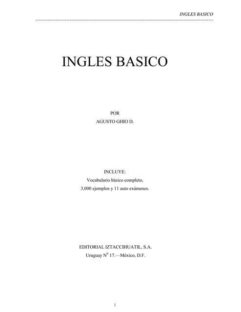  Ingles básico 