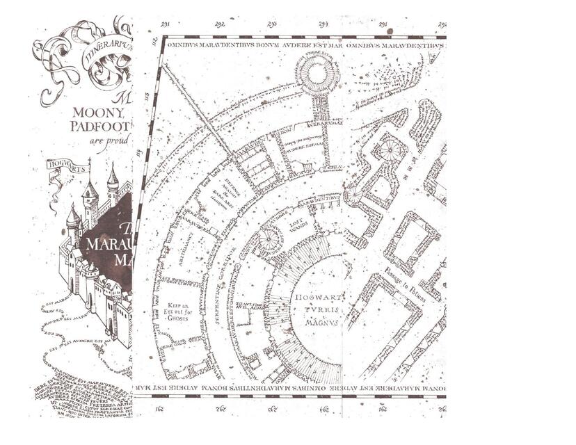 Printable White Marauders Map PDF 1 Marian uDocz