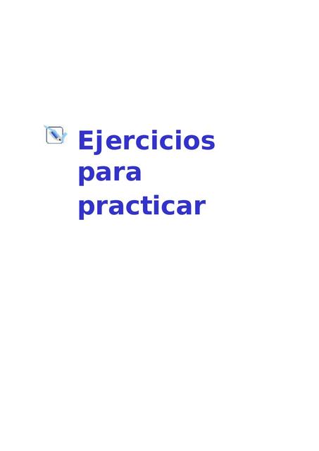 5 Ejercicios con resultados