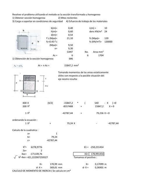 Diseño Viga Transformada Ejrcicio Practico