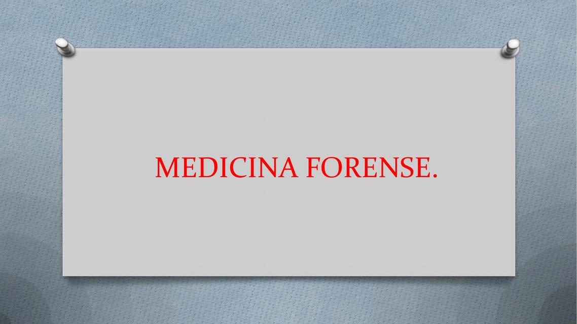 Medicina forense