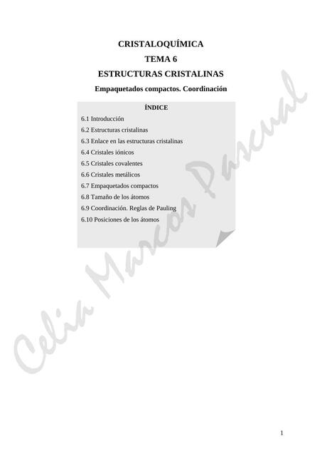 Cristaloquimica