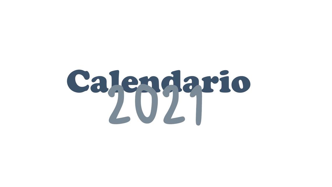 Calendario 2021