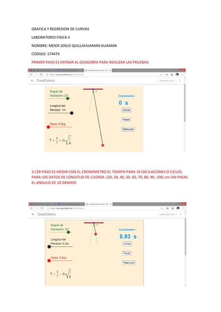 Laboratorio Fisica: Movimiento Armónico Simple